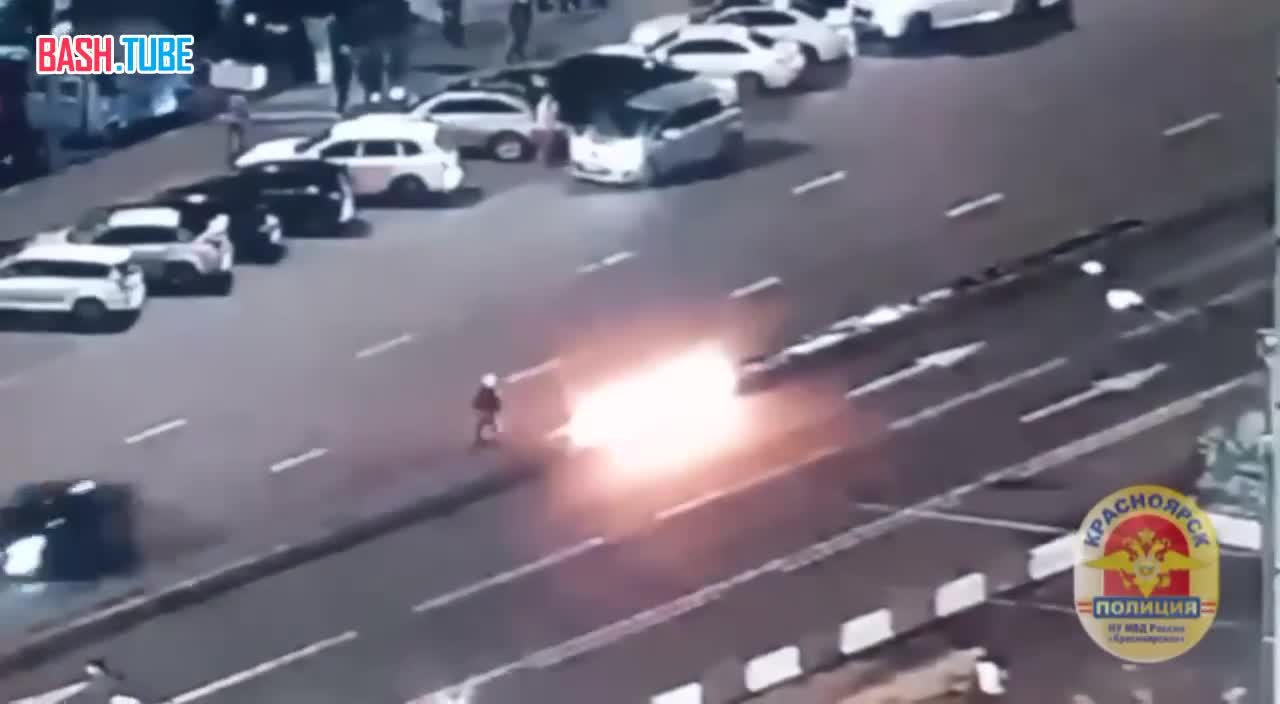  Красноярский пироман устроил поджог на оживленной трассе ради шутки