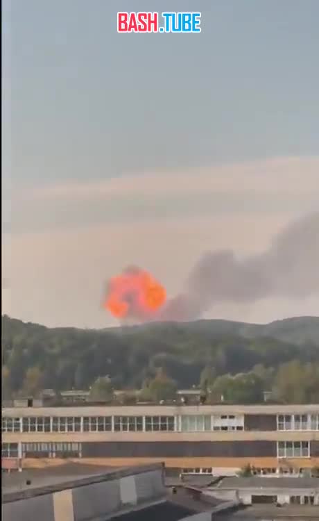  Взрыв на железной дороге в Вильнюсе, Литва, - сообщается, что горит 8 цистерн со сжиженным газом