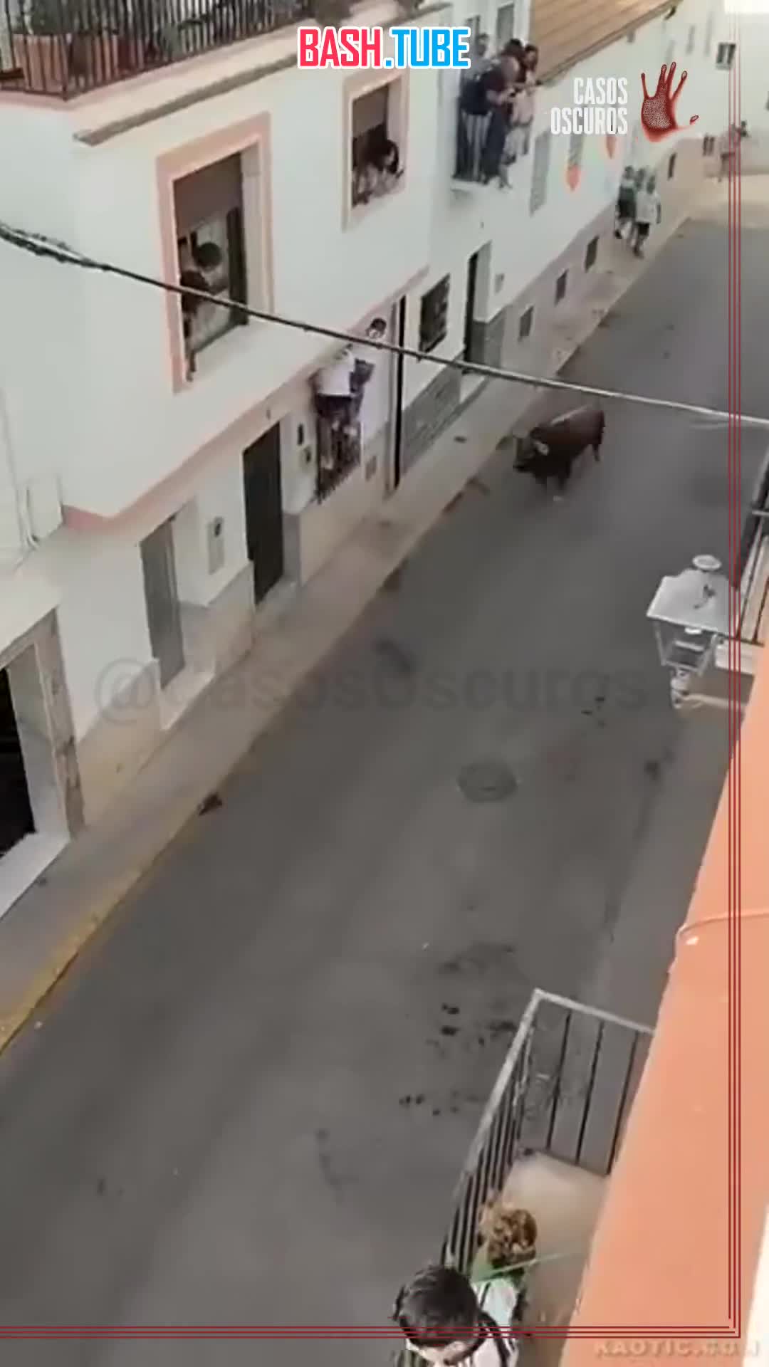  В Испании бык забодал мужчину, который не смог от него спастись во время забега