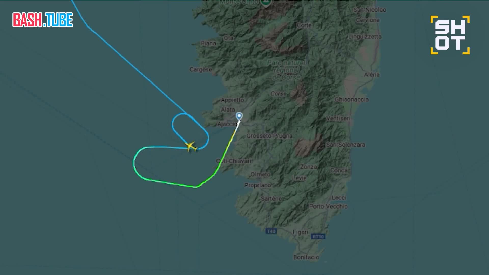  Самолёт с туристами кружил 18 минут над аэропортом Корсики из-за того, что диспетчер уснул