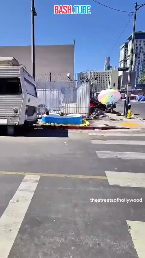  Солнечная осень на улицах Лос-Анджелеса, Калифорния, США