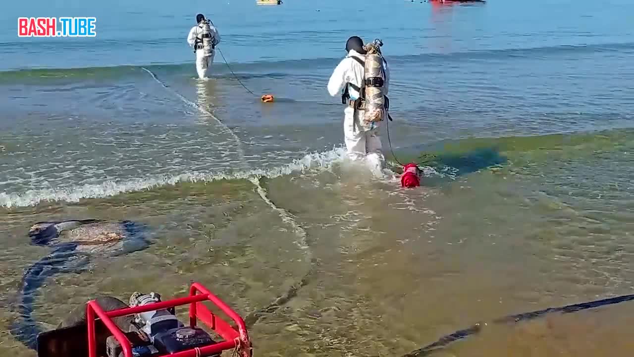  Работы по сбору мазута с морского дна у берегов Анапы и Темрюкского района полностью завершены