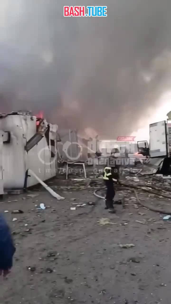  Последствия сегодняшнего удара по складскому комплексу в Днепропетровске