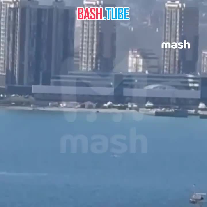  Момент взрыва морского дрона Magura V5 - которым ВСУ атаковали Новороссийск