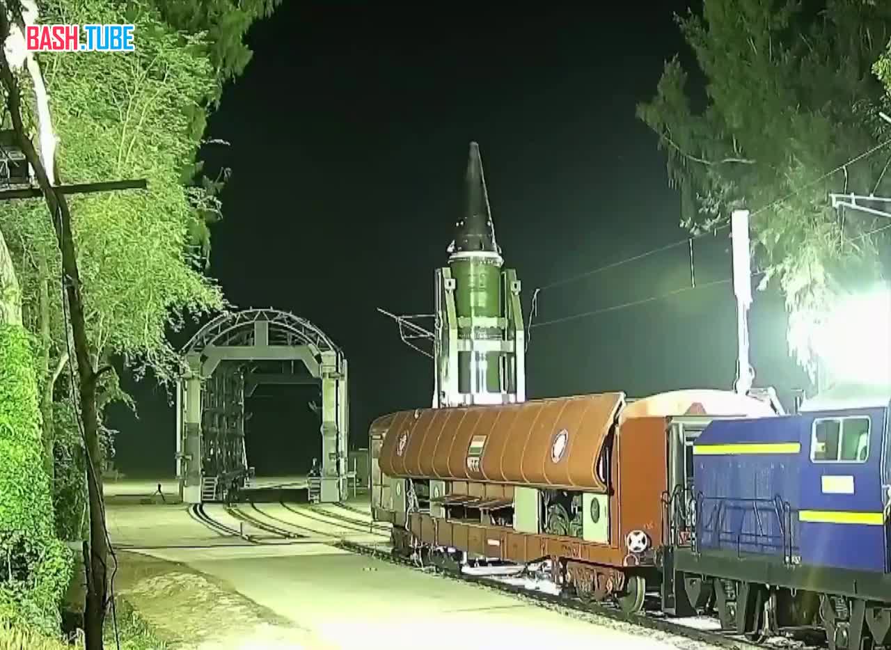  Индия впервые запустила баллистическую ракету Agni с железнодорожного состава, - The Hindu