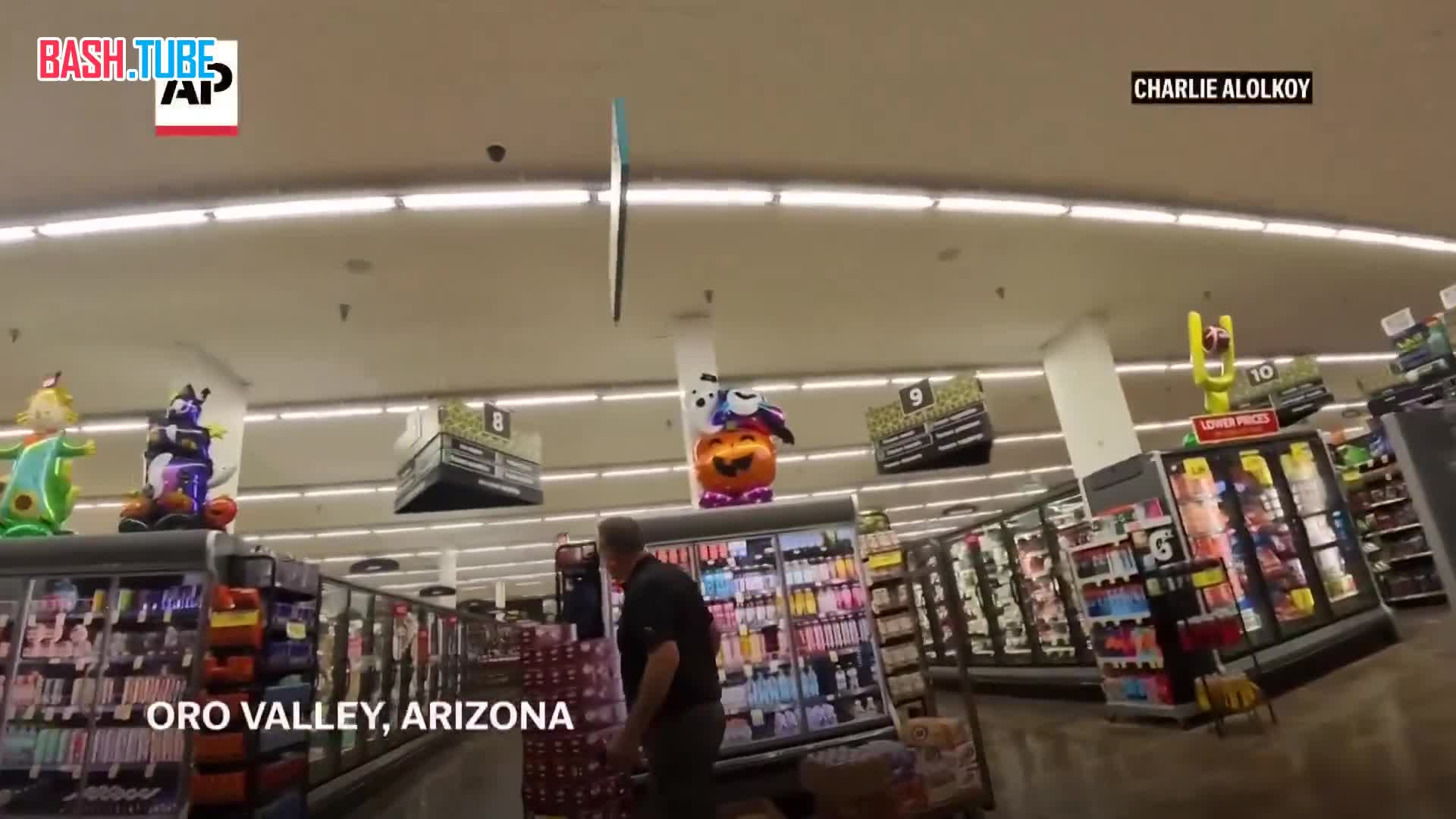  Необычный покупатель появился в одном из супермаркетов Аризоны - по проходам между полками бегал молодой медвежонок