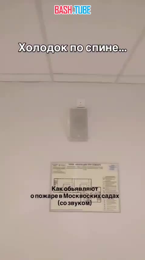  Так звучит сигнал пожарной тревоги в московском детском саду