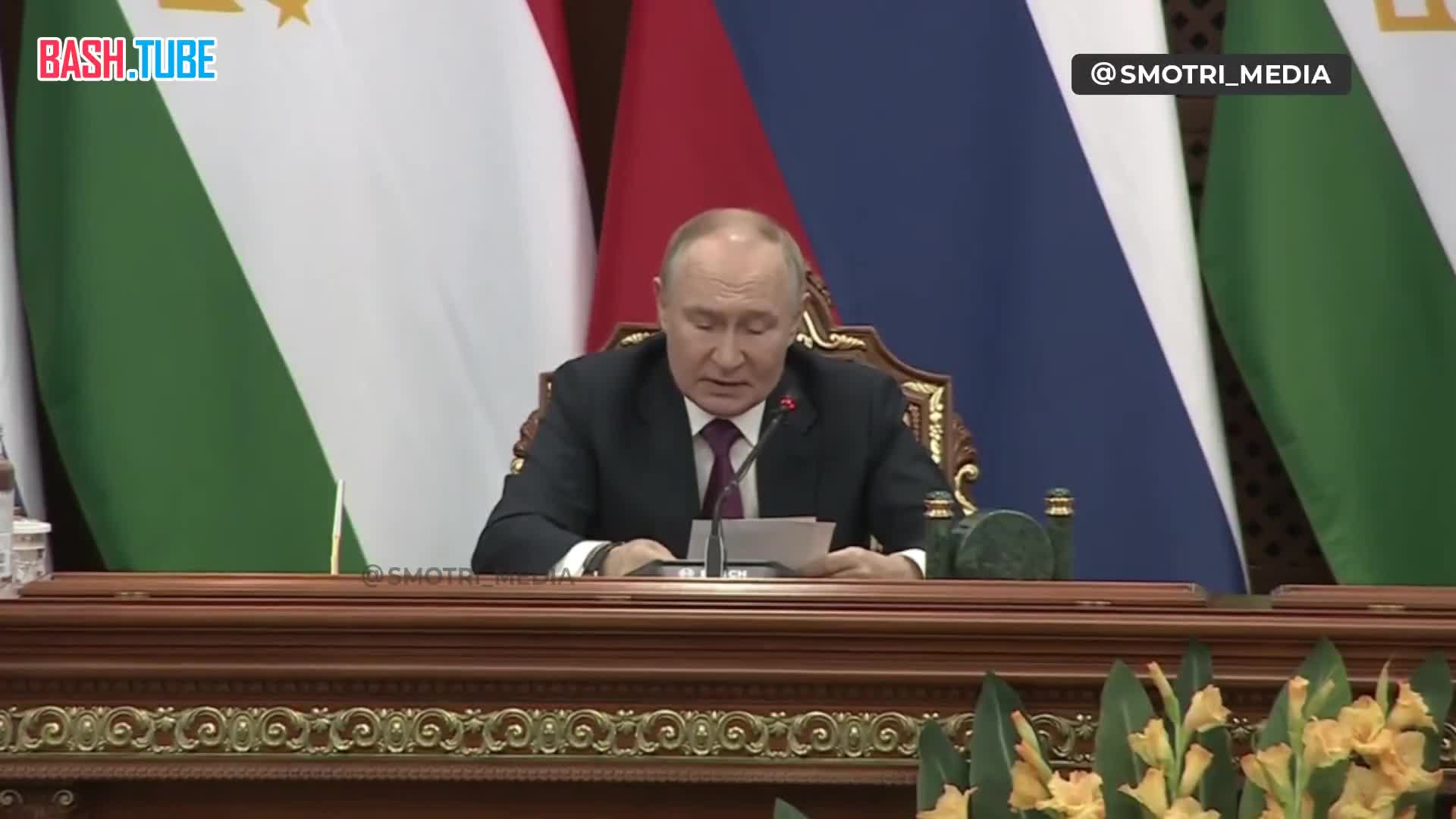  Владимир Путин на встрече с президентом Таджикистана