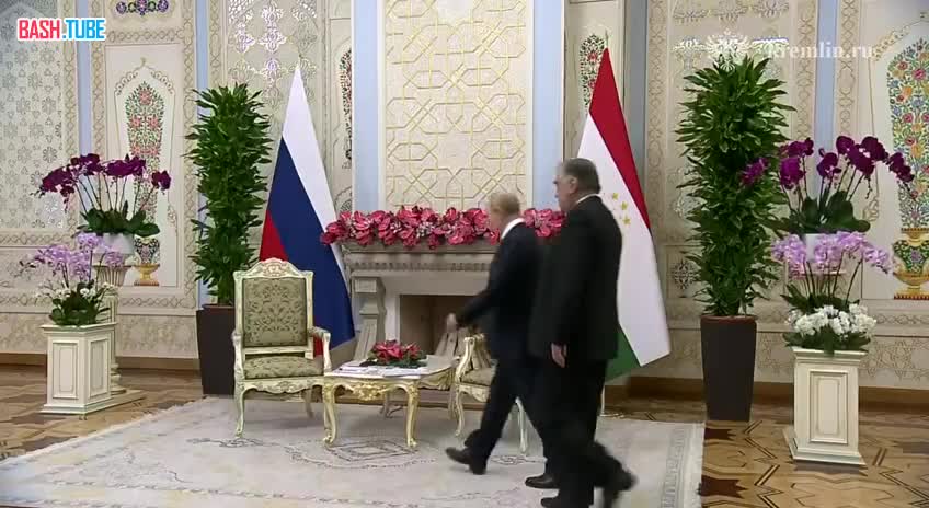  Прямо сейчас Президенты России и Таджикистана начали двусторонние переговоры