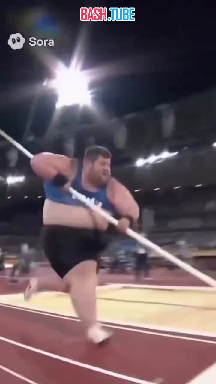  Одним из популярных видео стало сгенерированное ИИ соревнование по прыжкам с шестом среди спортсменов с ожирением