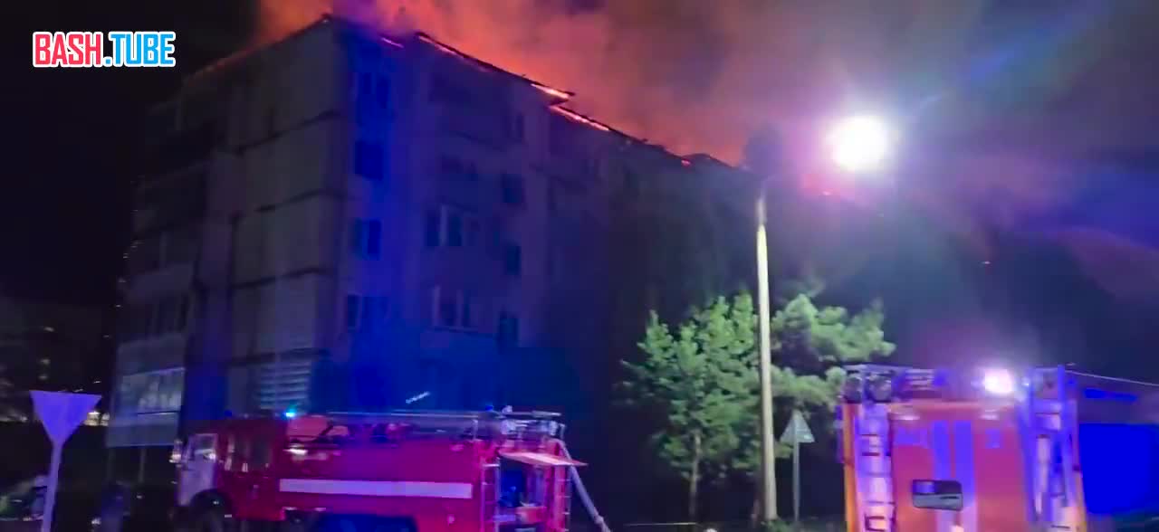  Двести человек эвакуированы из домов в результате крупного пожара в пятиэтажке в Красноярском крае