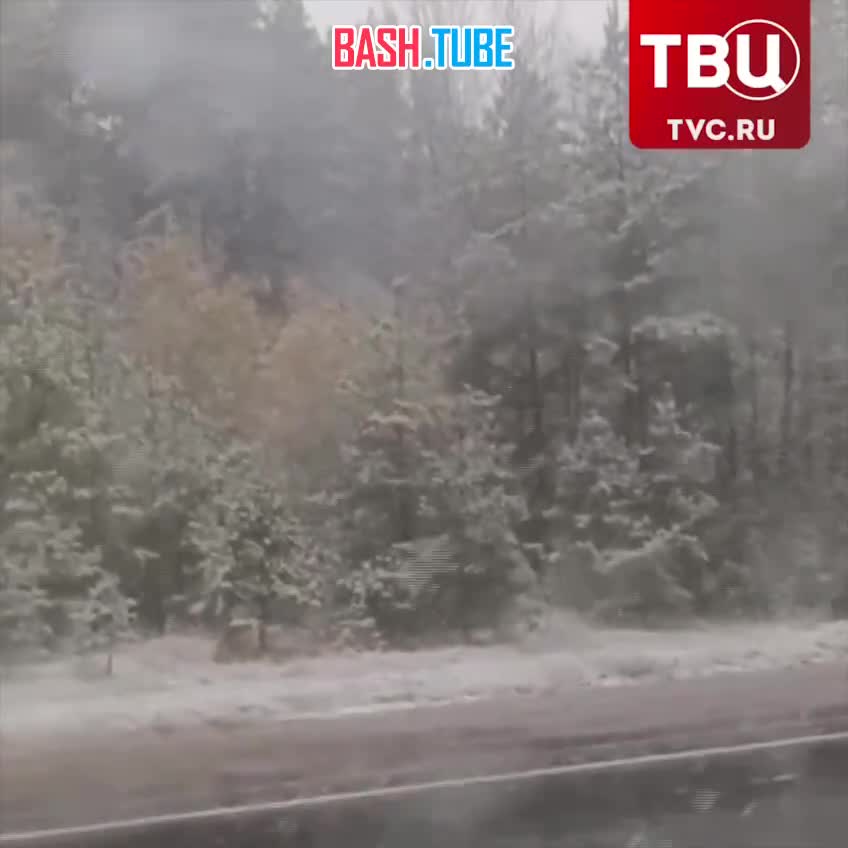  Первый снег выпал в западной части России