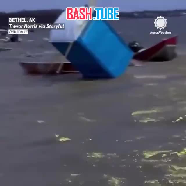  На запад Аляски обрушился мощнейший шторм - остатки тайфуна Halong