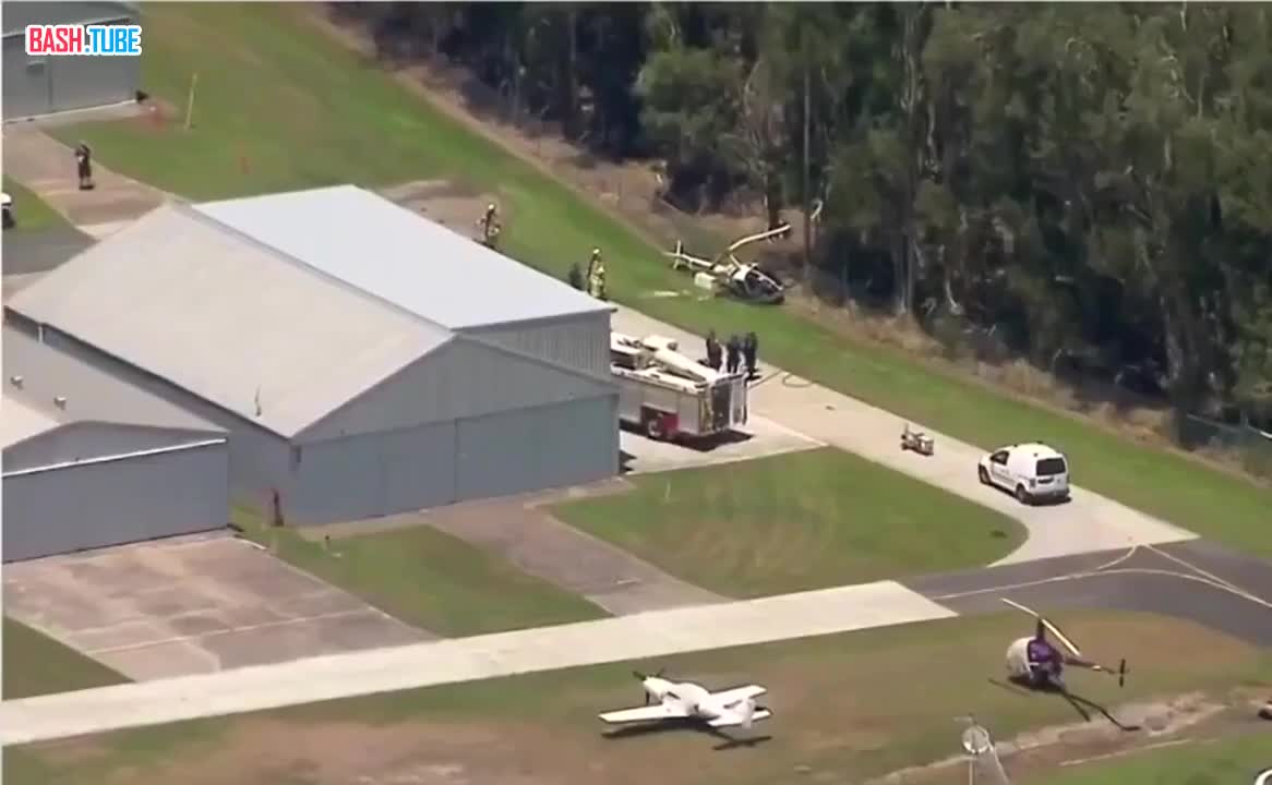  В Австралии в аэропорту города Квинсленд совершил жесткую посадку вертолет Robinson R22 Beta II