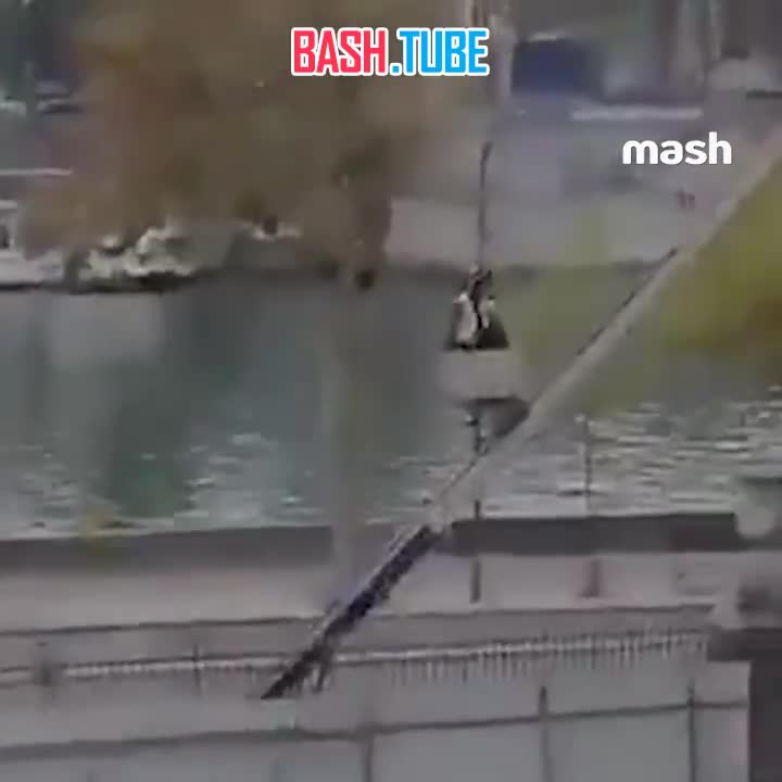  Видео ограбления Лувра - жулики, как ни в чём ни бывало спускаются с добычей по подъёмнику из окна главного музея Франции