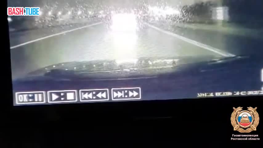  Момент смертельной аварии на М-4 в Ростовской области