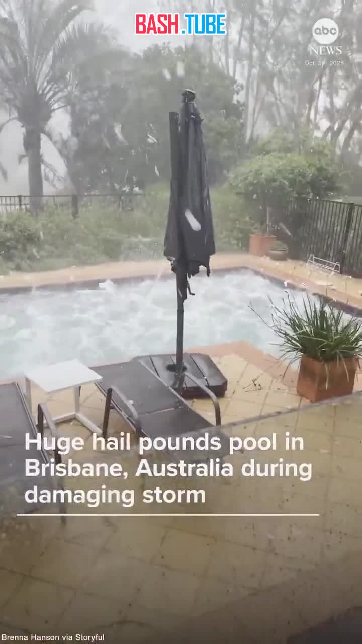  Сильнейший град обрушился на 2,5-миллионный австралийский Брисбен, побив стёкла у тысяч машин