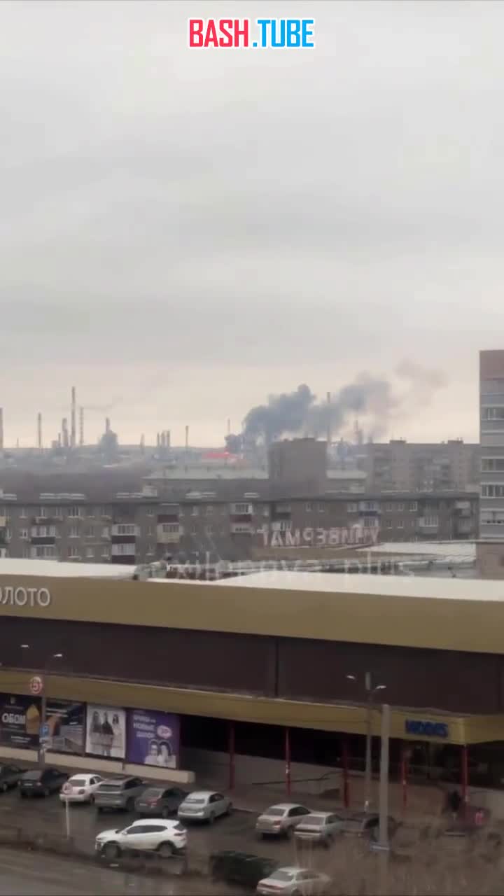  Последствия атаки украинских дронов-камикадзе на НПЗ «Орскнефтеоргсинтез» в Орске Оренбургской области