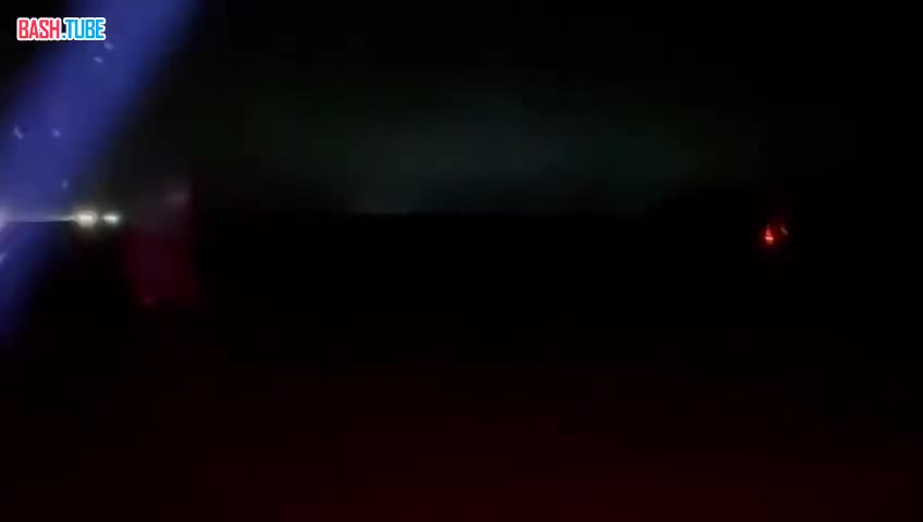  Момент запуска нескольких ракет FP-5 «Фламинго» по территории России сегодня ночью