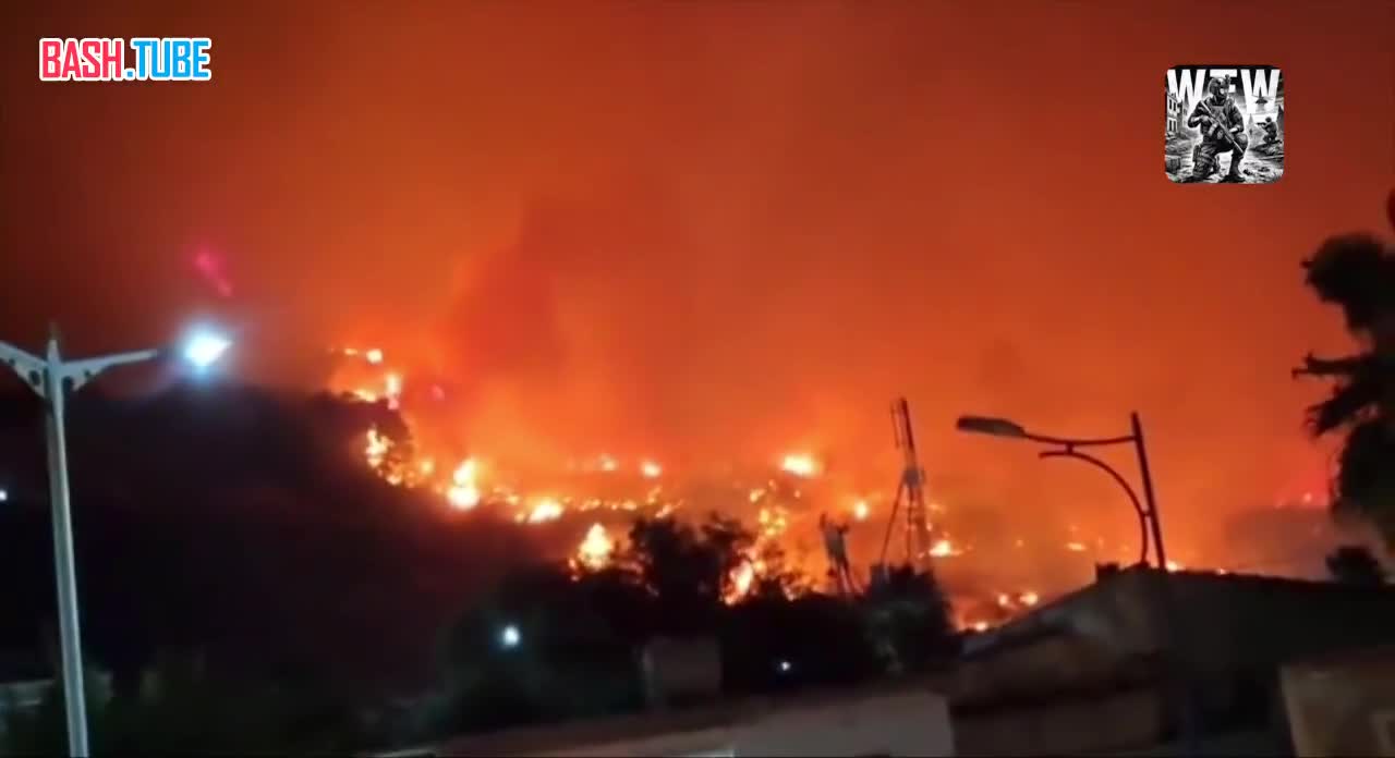  Сильнейшие лесные пожары охватили Алжир