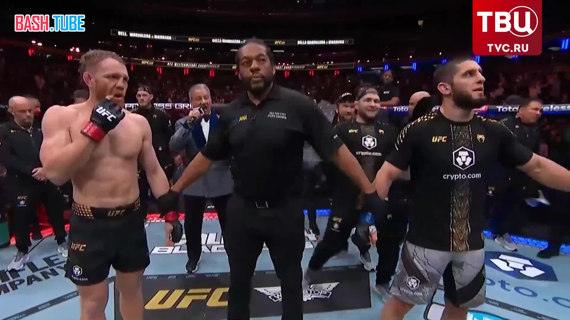  Российский боец ММА Ислам Махачев стал чемпионом UFC в полусреднем весе