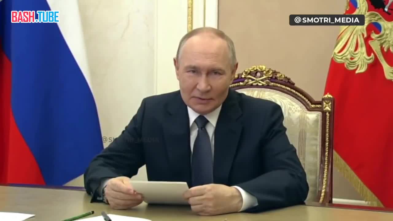  Путин принимает участие в церемонии начала строительства атомного ледокола «Сталинград» в Петербурге