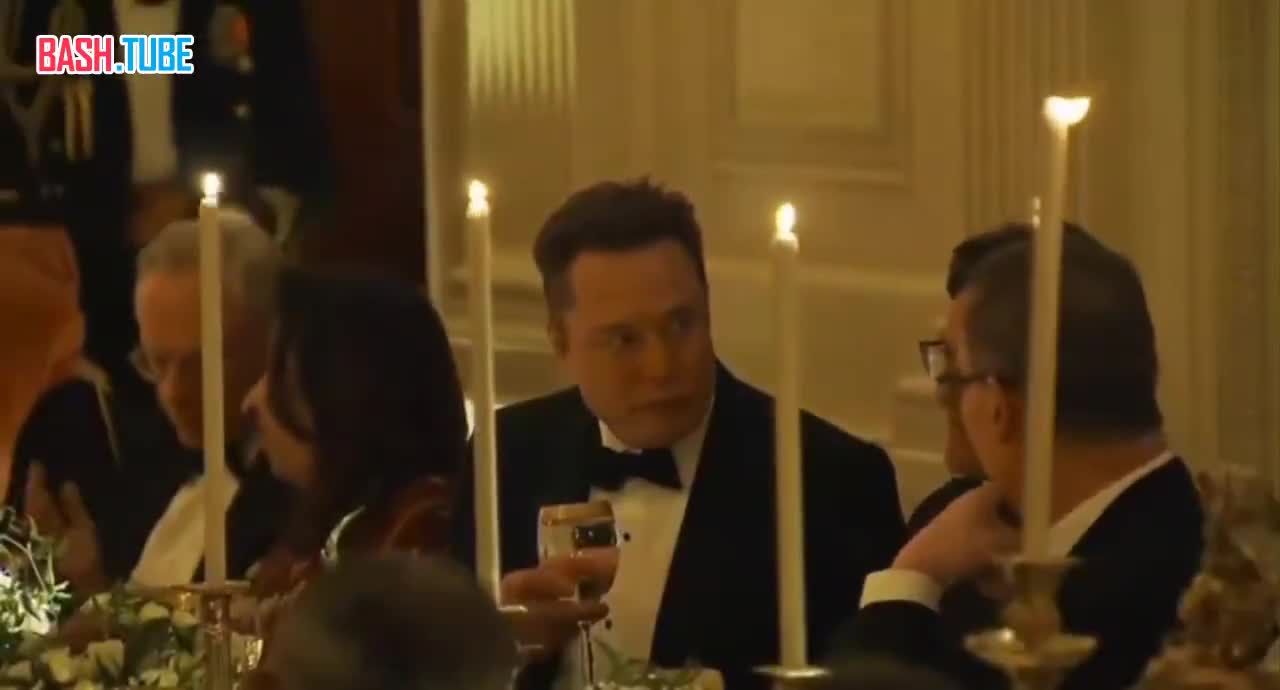  Илон Маск и Криштиану Роналду на ужине в Белом доме, устроенном Трампом для наследного принца Мухаммеда Бен Салмана