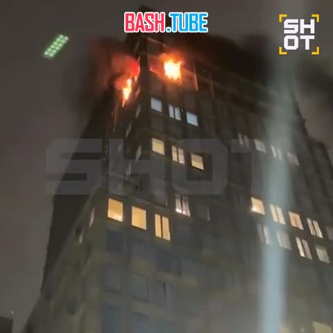  Сильный пожар в элитном ЖК «Lucky» в центре Москвы