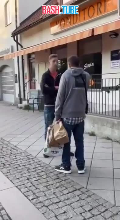  В Стокгольме сын владельца магазина нокаутировал вора, пытавшегося вынести товар