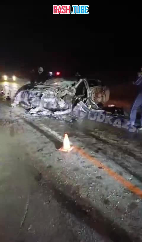  В Приморье на трассе под Спасском произошло страшное лобовое ДТП - предварительно, один человек погиб