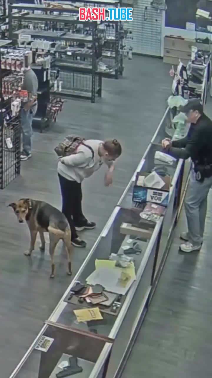  В Штатах женщина неудачно попыталась украсть пистолет из оружейного магазина