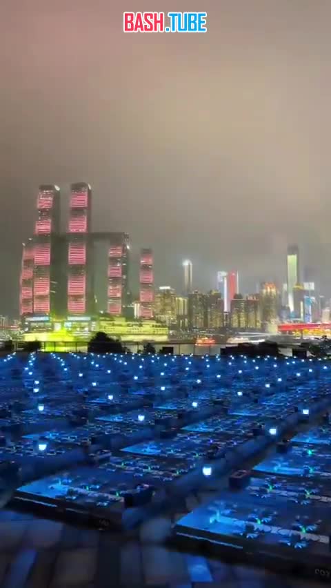  Дроны для шоу в КНР запускают путем централизованного управления