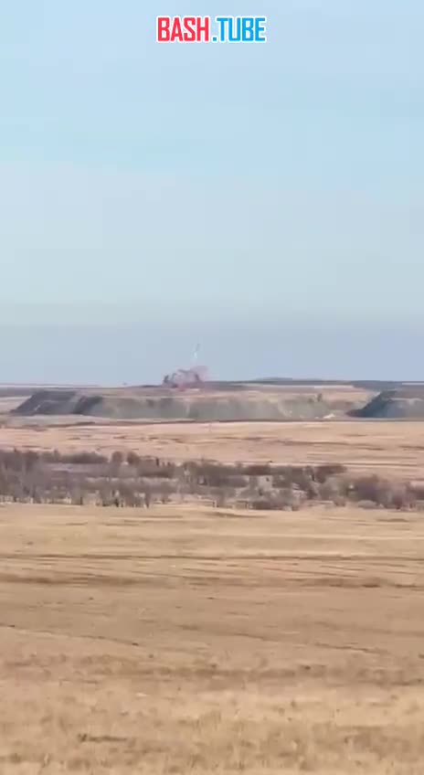  Момент взлета и крушения ракеты на полигоне в Оренбургской области