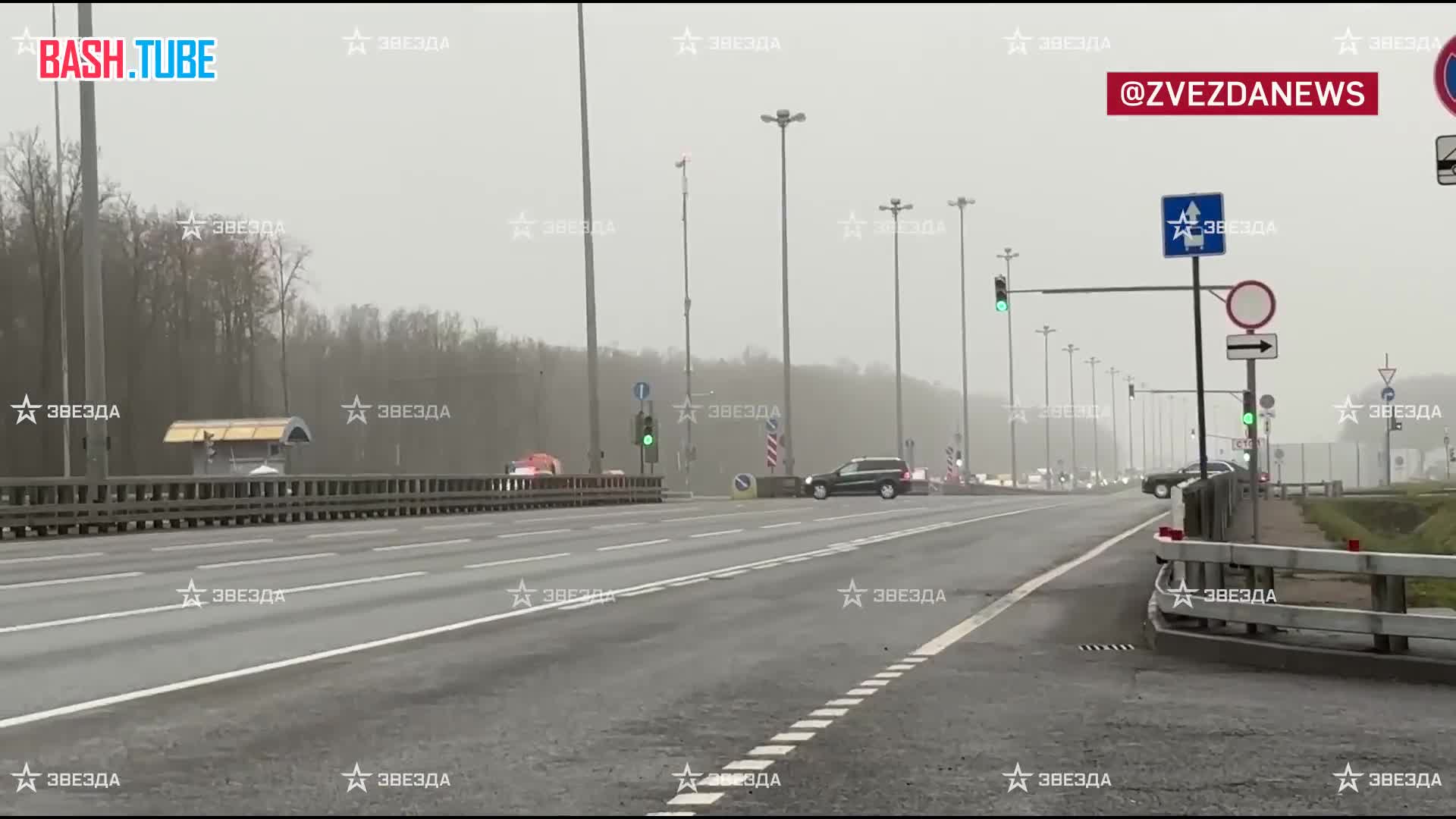  Кортеж из представительских авто выехал с территории Внуково - предположительно, в Москву прилетел Стивен Уиткофф