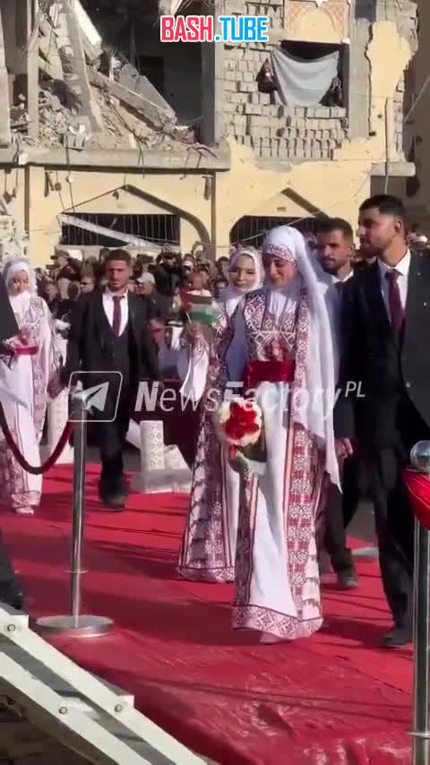  Массовая свадьба прошла в секторе Газа