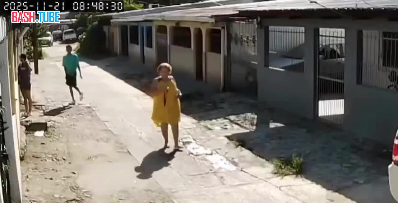  Автоледи из Гондураса попыталась спасти девушку от ограбления и задавить бандита,