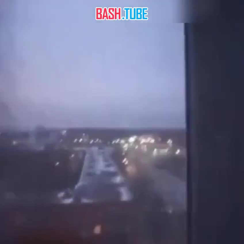  Момент утреннего удара украинским БПЛА по жилому дому в Чебоксарах