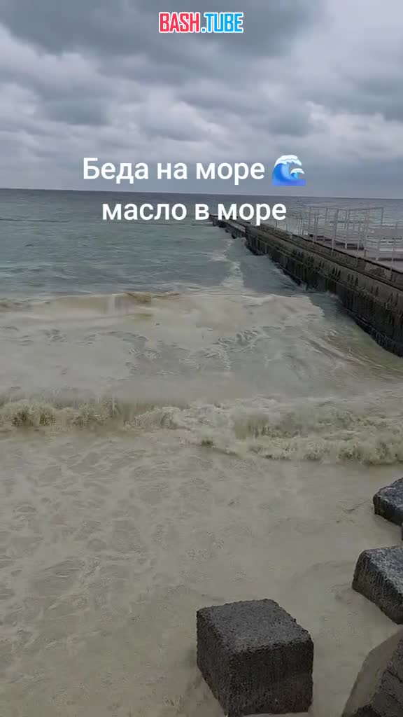  На побережье Одессы вышло масло после ударов по инфраструктуре порта «Южный»