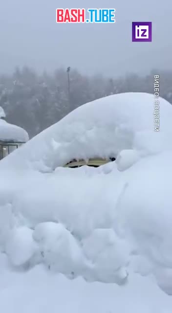  Горнолыжный курорт Прато Невозо в Италии накрыли осадки - всего за сутки выпало 150 сантиметров снега