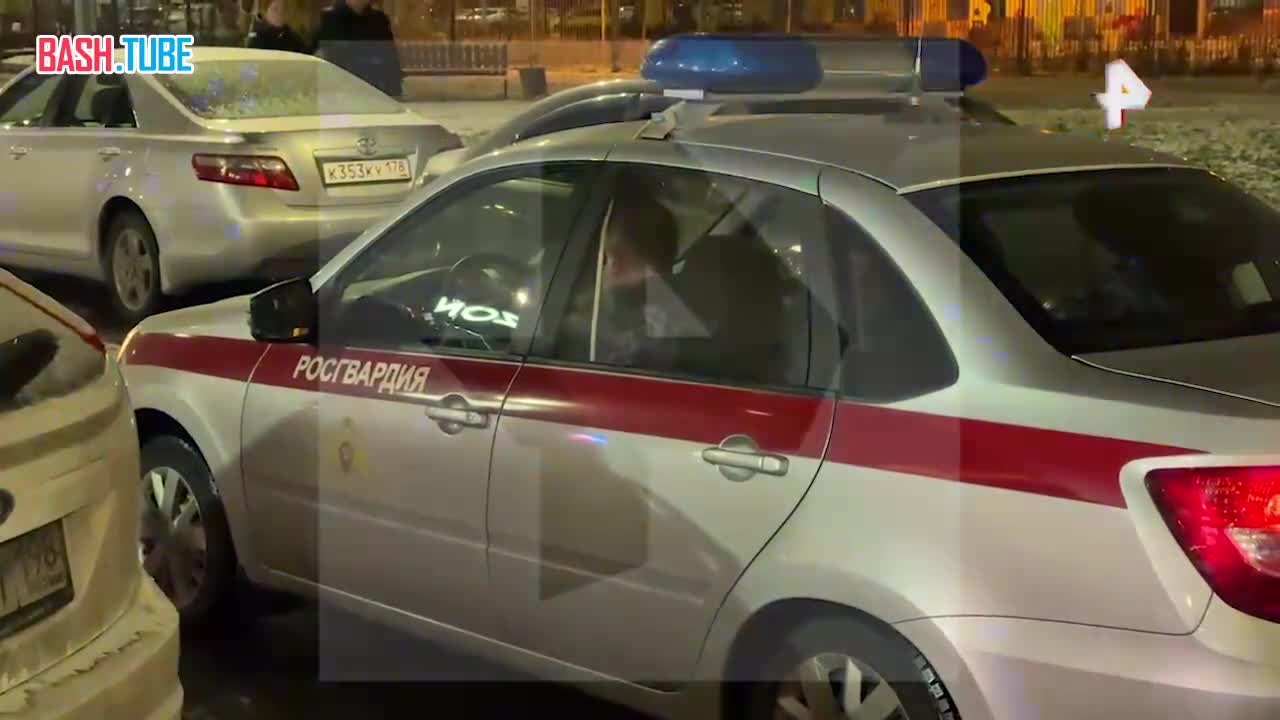  Окровавленная новогодняя ель лежит на полу в петербуржском кафе после массовой драки