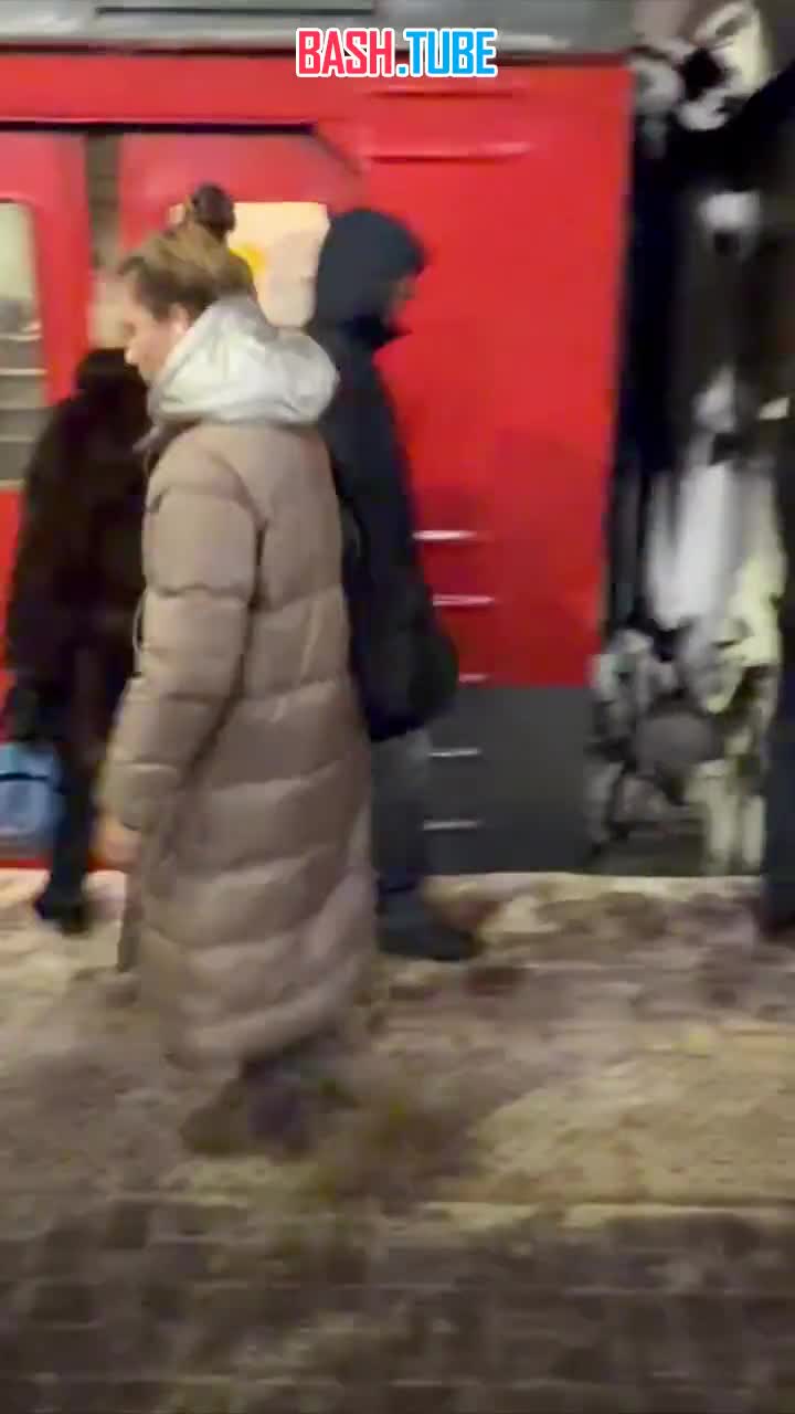  Электричка на станции Расторгуево превратилась в настоящий ледяной дом - в пяти вагонах двери не смогли открыться