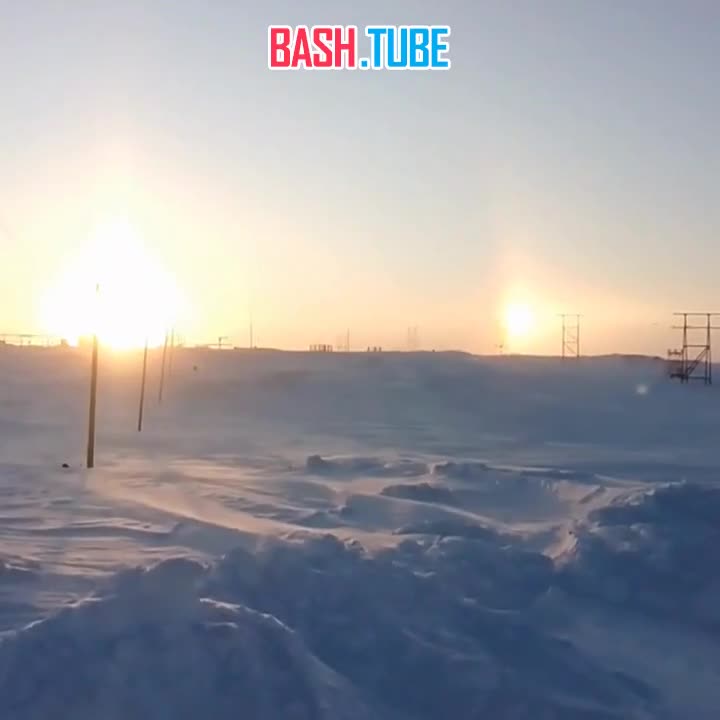  «Два солнца» и множество световых столбов наблюдали над регионами России