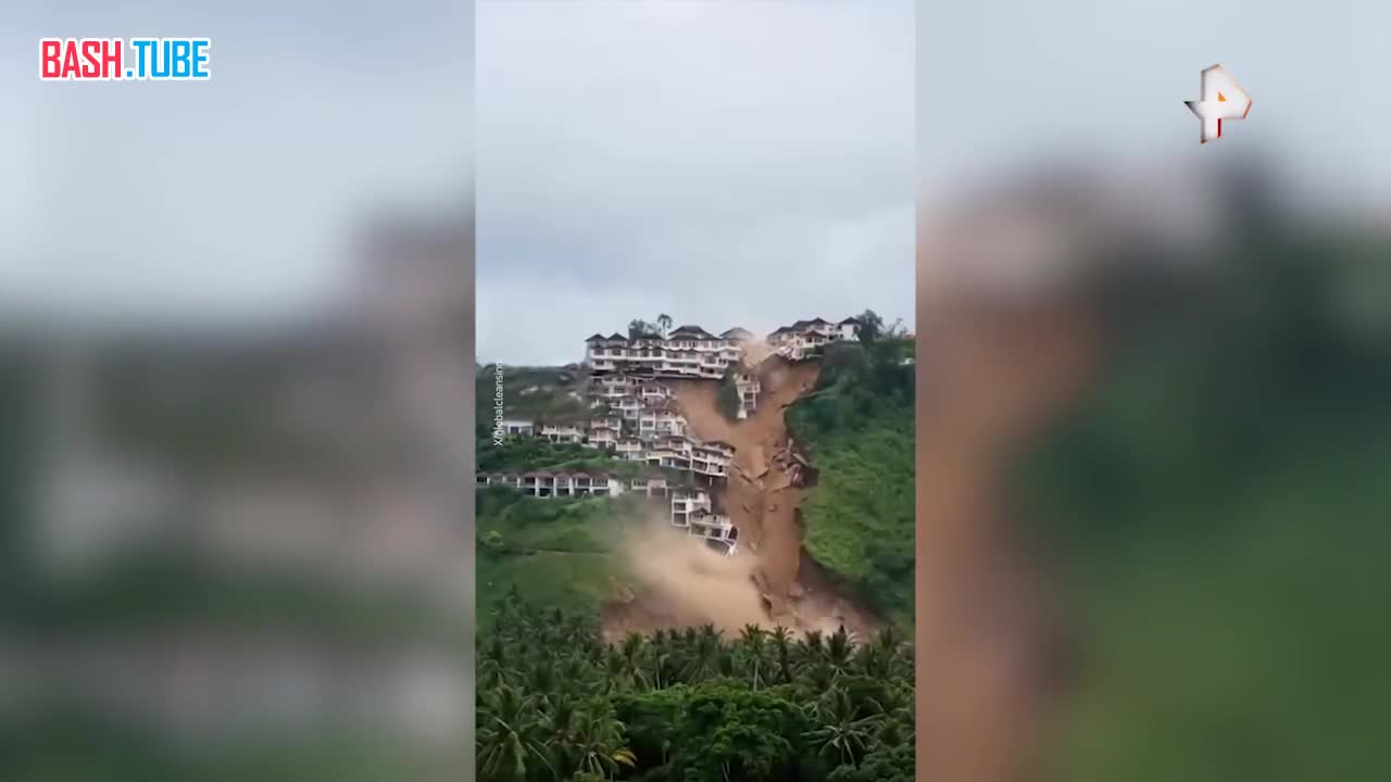  Около тысячи человек эвакуировались из-за крупного оползня в сицилийском городе Нишеми