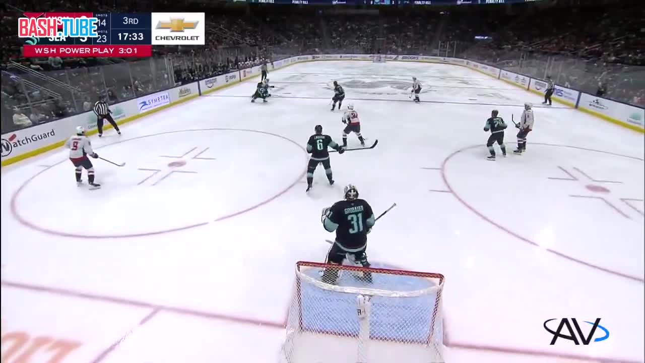  Нападающий «Вашингтон Кэпиталз» Александр Овечкин забросил 919-ю шайбу в матче регулярного чемпионата НХЛ против «Сиэтла»