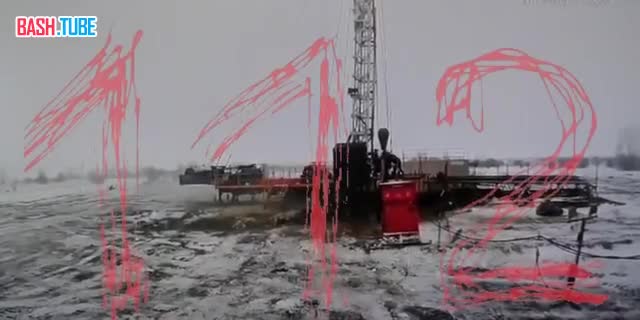  112 публикует момент пожара на нефтяной скважине в Самарской области