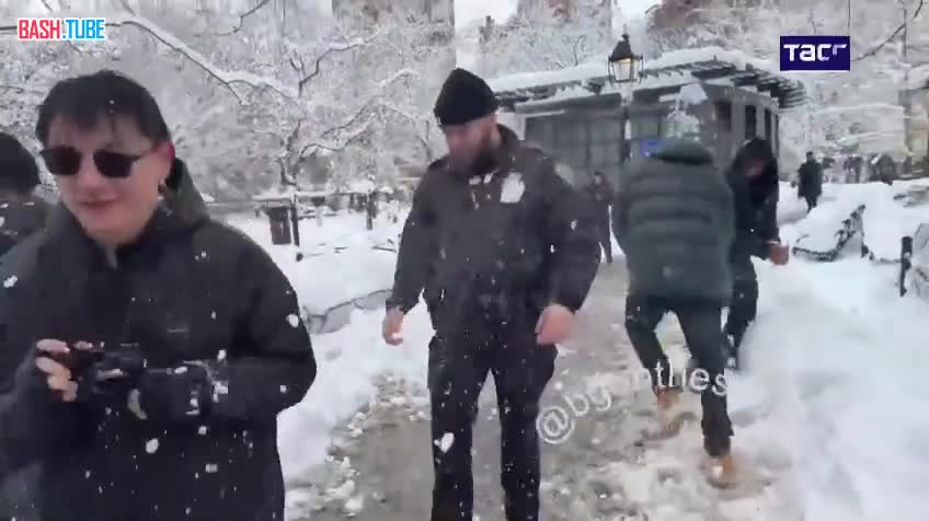  В Нью-Йорке объявили в розыск двоих человек, закидавших полицейских снежками, - The New York Times