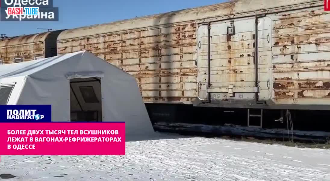  Поезд с 2000 телами солдат ВСУ стоит недалеко от Одессы уже год