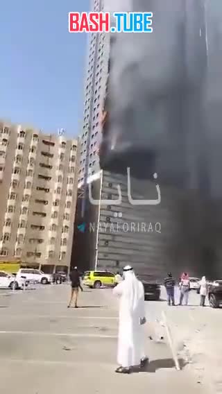  В Дубае прилёт в высотку