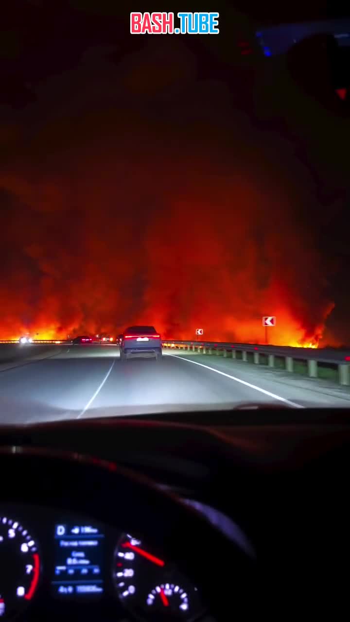  Так горел сегодня ночью камыш возле села Ивановка, Сакский район