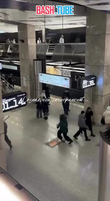  Девушка в московском метро специально споткнулась и рассыпала пакет с яблоками